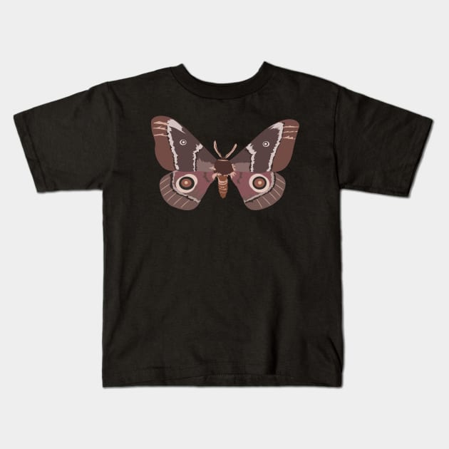 Emperor Moth Kids T-Shirt by stargatedalek